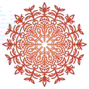 Mandala pattern abstract floral ornament vector