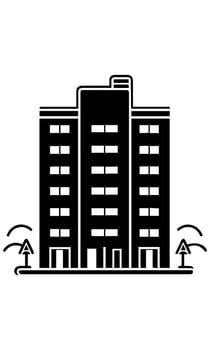 buildings icon vector symbol