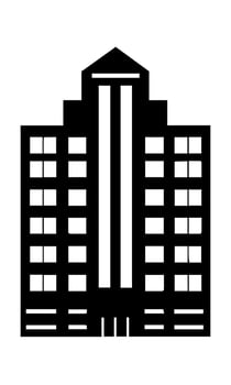 buildings icon vector symbol