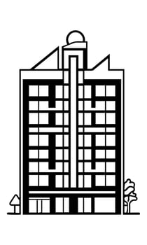 buildings icon vector symbol