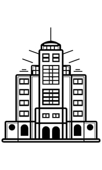 buildings icon vector symbol