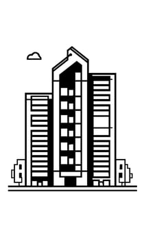 buildings icon vector symbol