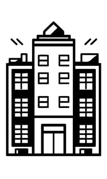 buildings icon vector symbol