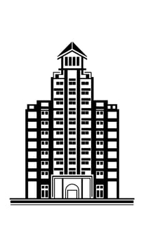 buildings icon vector symbol