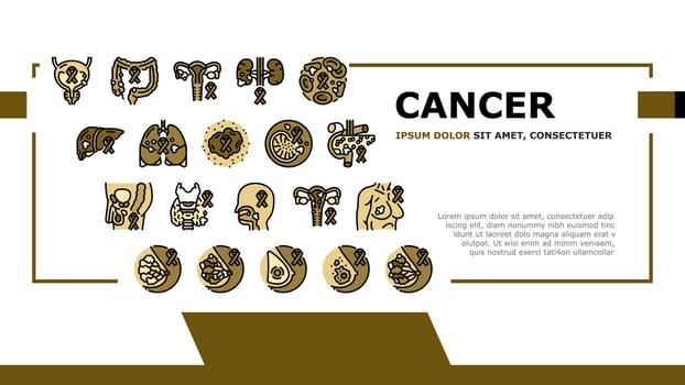 cancer breast health medical landing header vector