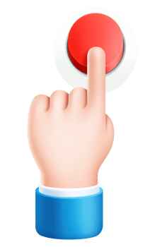 business hand pushing button sign symbol icon png