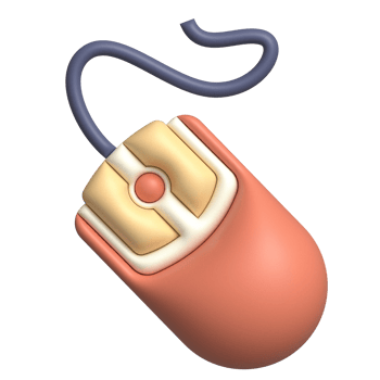 Mouse Device 3D Illustration png