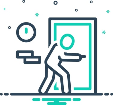 mix icon for enter vector