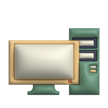 Personal Computer 3D Illustration png