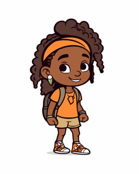 African School Girl vector