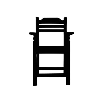 Nice Wooden Chairs Silhouette vector, Chair silhouette vector. vector