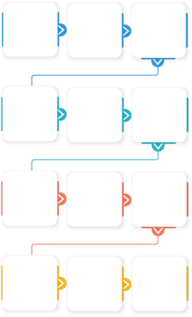 Infographic 12 steps Timeline in 1 year, square template business data illustration png