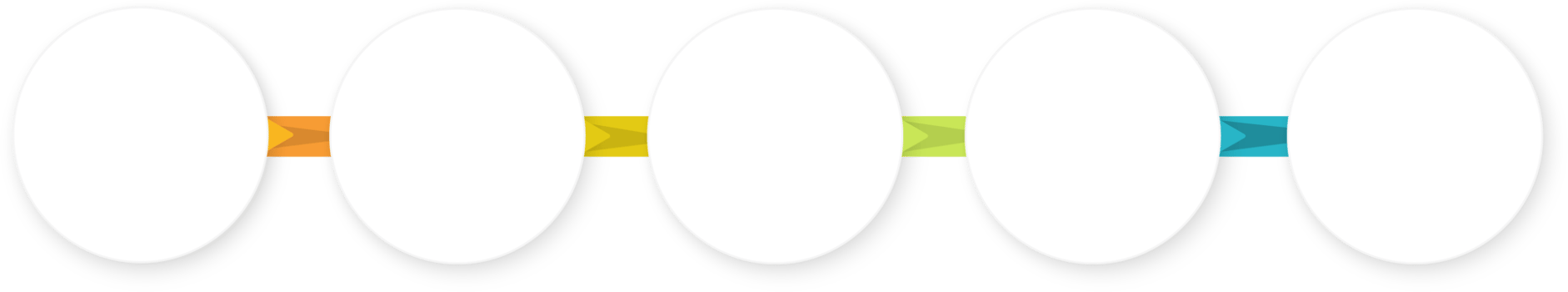Infographic 5 steps Circular template business data info chart illustration png