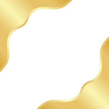 Golden Wave Template Design vector