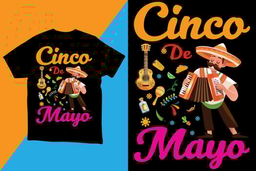 cinco de mayo t shirt design vector for print