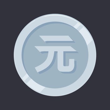 Renminbi Coin Silver Vector Money Yuan China Currency Symbol