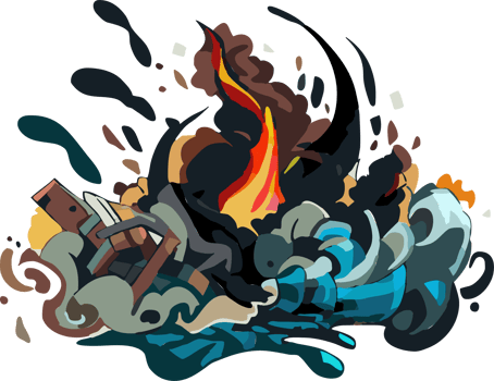 Disaster png graphic clipart design