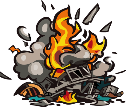 Disaster png graphic clipart design