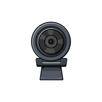 cam web camera cartoon vector illustration