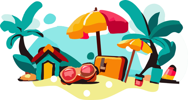 summer vacation png graphic clipart design