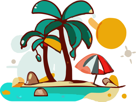 summer vacation png graphic clipart design