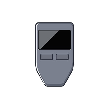 bitcoin crypto wallet cartoon vector illustration