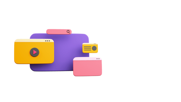 3D User Interface Screen Mockup And Copy Space Against Background. png