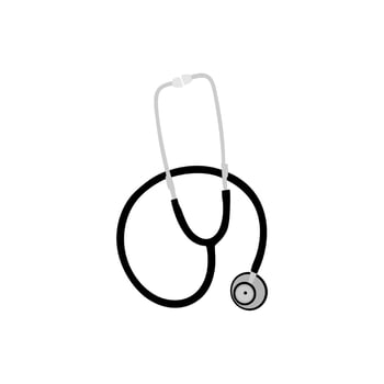 stethoscope medical tool vector icon