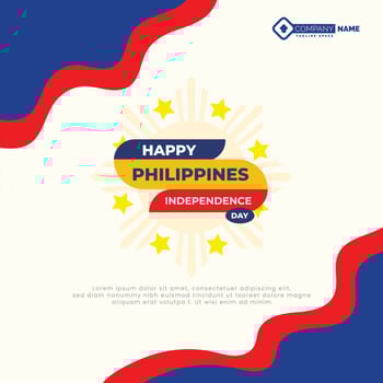 Vector philippines celebration independence day social media postVector philippines celebration independence day social media post