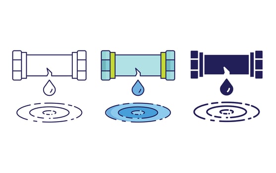 Leakage vector icon