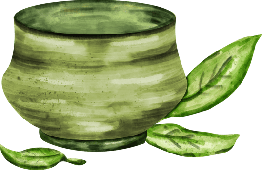 watercolor japanese cup png