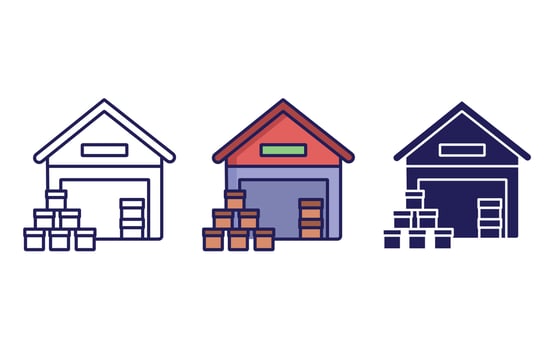 wearhouse vector icon
