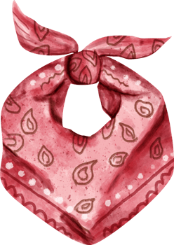 watercolor Bandana clip art png