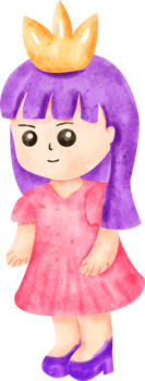 watercolor princess clip art png