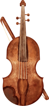 watercolor Violin music instrument png