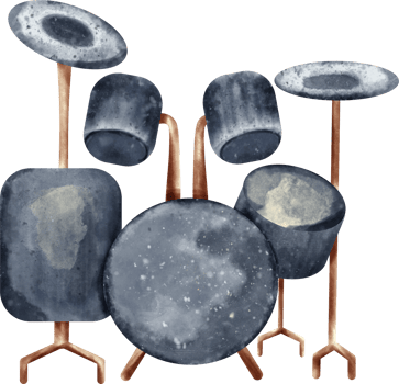 watercolor Drum music instrument png