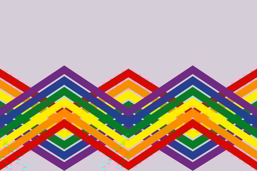 Pride month background LGBTQ Pride Flag Colours. Vector banner with rainbow heart. Symbol of pride month June support. Copy space
