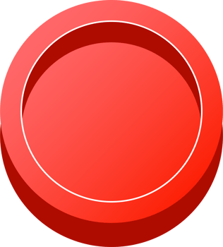 simple 3D colorful glossy buttons.red shape board or frame symbol png