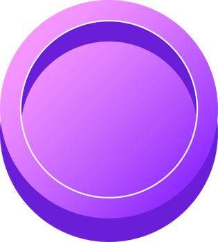 simple 3D colorful glossy buttons.purple shape board or frame symbol png