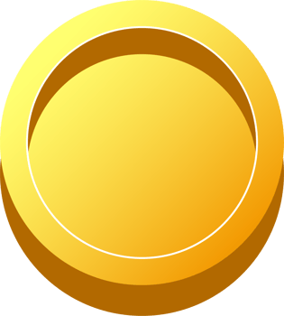 simple 3D colorful glossy buttons.yellow shape board or frame symbol png