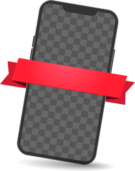 Smartphone mockup.special offer promotion concept design with Mobile phone png