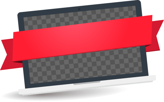 Laptop mockup.special offer promotion concept design with computer png
