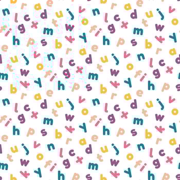 colorful alphabet pattern vector
