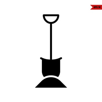 scope in sand glyph icon vector