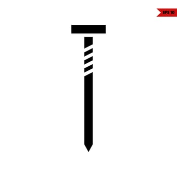 nail  glyph icon vector