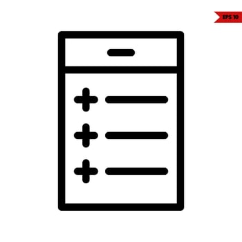 paper line icon vector