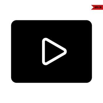 video glyph icon vector