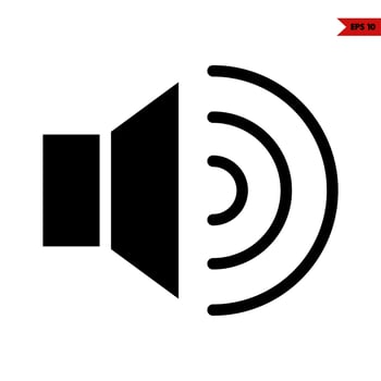 sound music glyph icon vector