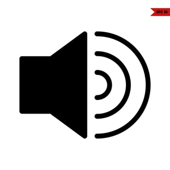 sound music glyph icon vector