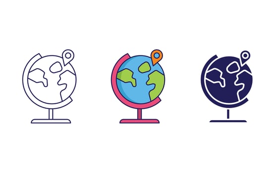 Globe vector icon